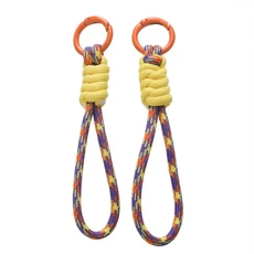 파라코드 꼰 우븐 키 체인 손목 로프 전화 케이스 분실 방지 스트랩 링 생존 도구 배낭 버클 12cm, 18 Color 18