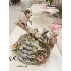 音樂鈴 狗 動物 犬 翹翹板 擺飾 花園 - 可愛造型，增添居家趣味，營造輕鬆愉快氛圍, 1個