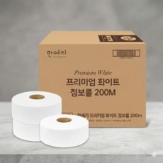 한예지 프리미엄 화이트 2겹 점보롤, 200m, 1개, 16롤