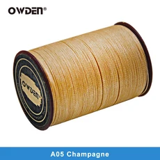 재봉 미싱 OWDEN 25 색상 0.35mm 0.45mm 0.55mm 0.65mm 가죽 라운드 왁스 스레드 폴리 에스터 공예 봉제 라인, [01] 0.55mmX113m, 01 0.55mmX113m, [17] A05