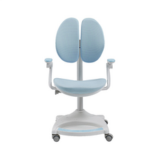 어린이 초등학생의자 발받침 자동의자바퀴고정, [토비102] 블루