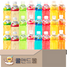 [쿨앤드몰] 모구모구 8종혼합 (망고 +사과 +멜론 +리치 +블랙커런트 +딸기 +파인애플 +복숭아 ), 320ml, 24개