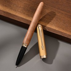 雙層2.5闇尖盔甲長刀研鋼筆手工打磨大銥粒專業級書法練字用, 1個, 胡桃木+高級墨水,1.0mm單層長刀研鋼筆