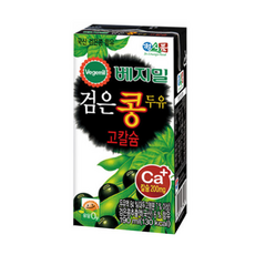 베지밀 검은콩 두유 고칼슘 총 32팩, 190ml, 1박스