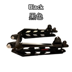 豆米三萬 TOMIZAWA 劍形平叉 arm panah 前開擋可調 避震座可換, 1個, Black