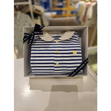 [블루독베이비] 26 SS(블루)스트라이프 우주복(4637067502)신생아 백일 돌 조카 선물 유아 아가옷 (4637067 588844