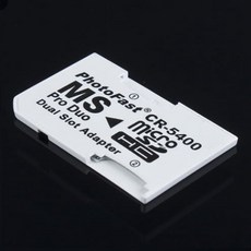PSP 00020003000 카드 듀얼 2 슬롯 어댑터 변환기 CR5400용 마이크로 SD TF와 메모리 스틱 MS Duo 연결