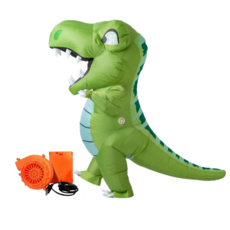 더루비샵 에어슈트 할로윈 코스프레의상 공룡풍선옷, 1개, L(키150-190) 이빨몬공룡그린 에어슈트