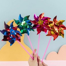장난감 전자 생일 상품 PINATA 스팽글 카니발 소녀 필러 파티 어린이를위한 바람개비 풍차 야외 소년 50PCS 호의 바람