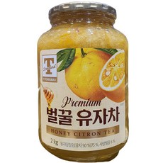 프리미엄 벌꿀 유자차 2kg 전통차 유자청, 1개