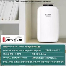 미니 냉장고 가정용 캠핑 쿨러 이동식 냉온장고 소형, 25L 화이트 A, 1L