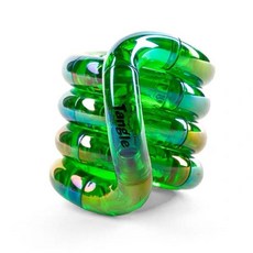 Tangle官方正版 扭扭樂寶石Gems 解壓神器 ADHD專注力訓練手指玩具繩, 2412 寶石-綠色, 1個