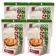 한진식품 추억의 부산 어포 튀각 야채맛, 4개, 24g