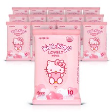 헬로키티 러블리 물티슈 휴대용 10매 x15팩