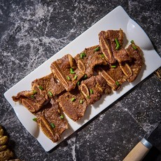 [우골찬] 양념LA갈비 저온숙성 초이스등급 기름제거 엘에이갈비, 1kg, 1개