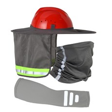 깡앤총총 안전모챙 햇빛가리개 여름용 안전 자외선차단, 1세트, 그레이