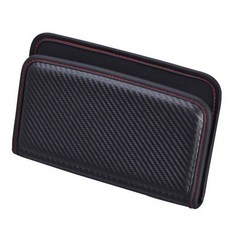 車之嚴選 cars_go 汽車用品【W844】SEIWA碳纖紋黏貼式車用置物袋 手機收納盒, 1個