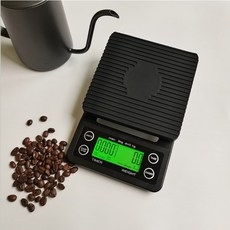 温度生活家 LED背光計時咖啡秤 廚房料理秤, 电池款-2 3KG