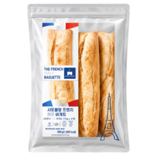 샤또블랑 프렌치 하프 바게트 680g, 4개, 170g