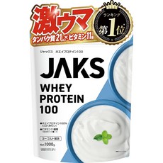 잭스 JAKS 단백질 유청 1kg 국내 제조 맛있는 1식분의 비타민 11종 올인원 배합 높은 단백질 분말 WPC 단백질 녹기 쉬운 1kg 요구르트 맛, 1개, 1g