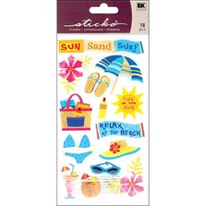 Sticko Sun SURF Sand 52-00389 기타 Sticko 52-00389 Sun Surf Sand Stickers, 미정