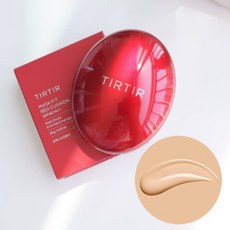 TIRTIR Mask Fit All Cover SPF40 PA++, 1個, 持久光彩氣墊粉餅(紅)-21N象牙白-現