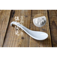 佐和陶瓷餐具批發 櫻強化白瓷湯匙 日本製 XL1404606 湯匙 圓匙, 1個