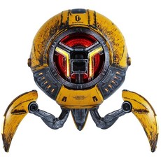 GravaStar Mars Pro 블루투스 스피커 딥 베이스 라우드 스테레오 사운드 15시간 재생 6개의 RGB 조명 듀얼 페어링 가정 야외 파티 캠핑 선물용 휴대용 그외 각종, 워 데미지 옐로우