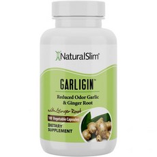 NaturalSlim Garligin Odorless Garlic Supplement with Ginger for Support Metabolism Booster Suppo, 1개, 100정