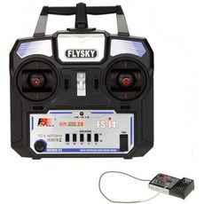 Goolsky Flysky FS-i4 AFHDS 2A 2.4FS-A6 수신기를 갖춘 RC 헬리콥터 글라이더용 GHz 4CH 무선 시스템 송신기, 1개