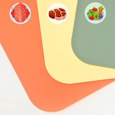 원룸 자취생 야외 캠핑용 식재료별 색상별 위생 주방 시트도마 3P 세트, 단품
