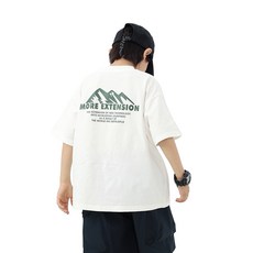 루미팝 아동 내추럴 산야 그래픽 반팔티
