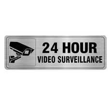 세븐락 알루미늄 UV코팅 CCTV 녹화중 안내 표지판, 메탈, 1개