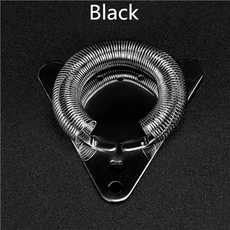 바 스트레이너 스프링 칵테일 스트레이너 스테인레스 스틸 디럭스 스트레이너 바 도구, 기타, 19 Black