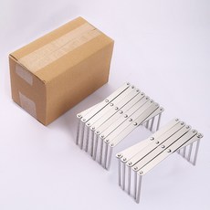 [자바라확장] 로미크 그릇 정리대 접시 거치대 길이조절, 스텐실버, 1세트