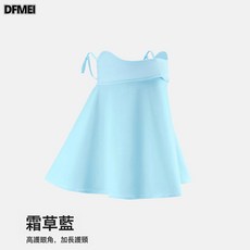 QRU 冰絲防曬面罩女遮全臉防紫外線透氣護眼角口罩新款護脖頸開車面紗