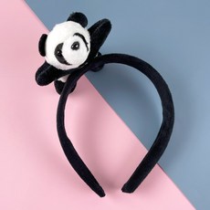 동물 인형 머리띠 생일 파티 놀이공원, 1개, B37.리틀팬더인형
