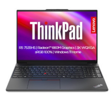 레노버 2025 씽크패드 E16 G2 라이젠5 라이젠 7000 시리즈, Black, 512GB, 16GB, WIN11 Home, 21M50055KR
