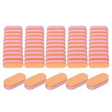 uxcell 20개의 미니 네일 버퍼 100/180 그릿의 네일 샌딩 블록 아크릴 네일 및 천연 네일용 프로페셔널 네일 폴리셔 세트 핑크 오렌지
