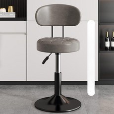 바스툴 회전 높이 홈바의자 바텐 카페의자 스툴 바텐의자 북유럽 바텐더 바체어 홈바 작업용, 그레이 로우 도장