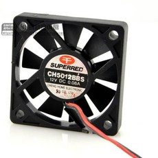 12V 0.08A CH5012BBS 5010 5CM 이중 볼 베어링 팬 무음