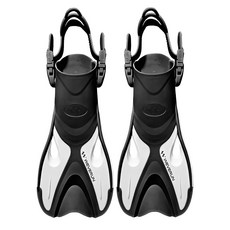 위베런 오리발 아쿠아 숏핀 수영 스노쿨링 장비, 블랙