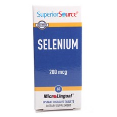 Superior Source 硒膳食補充片 200mcg, 60顆, 1盒