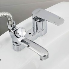 국산 세면대 수전 세면기 샤워 겸용 수도꼭지 2홀 3홀 투홀 세면 4인치 수도 국내산, 1개