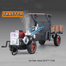 농업용 보행 트랙터 모델 자동차 빛 소리 스프레이와 차량 선물, 1개, 1. MB823 Blue