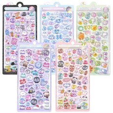 올리브파티 3D 입체 DIY 다꾸 폰꾸 스티커 5종 세트, 1세트, 5종_A