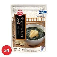 오뚜기 청담미역 가자미미역국 500g 4개