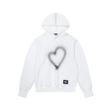 이우가마카라스 IUGAMAKARAS Studded Heart Hoodie White