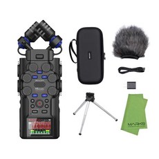 ZOOM H6studio APH-6st 미니 삼각대 마크 스 크로스 핸디 레코더, 1개, marks-music_zoom-h6studioset-a