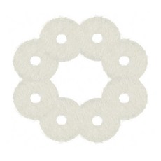 90Pcs 피아노 링 가스켓 소프트 울 펠트 디스크 피아노 소형 튜닝 도구 피아노 펠트 조절 키보드 밸런스 와셔, Rice color